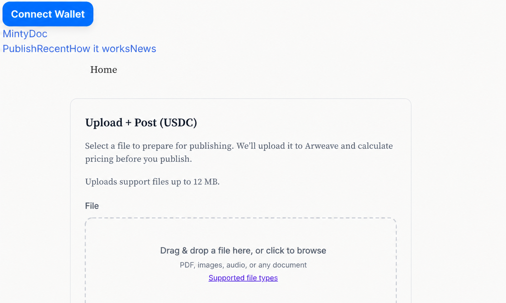 The early MintyChain publishing beta